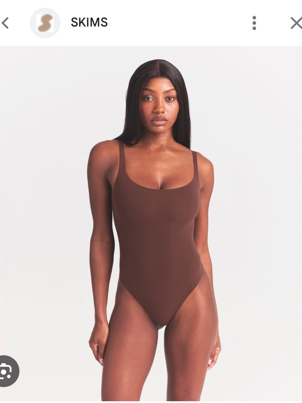 SKIMS fits everybody square neck bodysuit